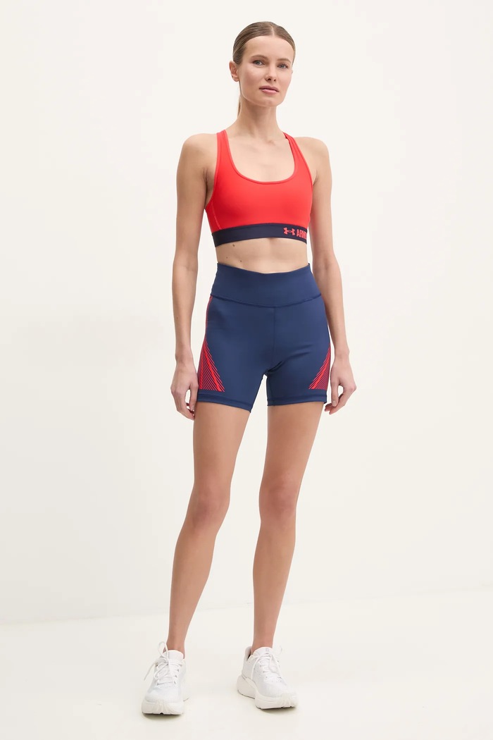 adidas by Stella McCartney szorty treningowe TruePace JF3800 granatowy SS25