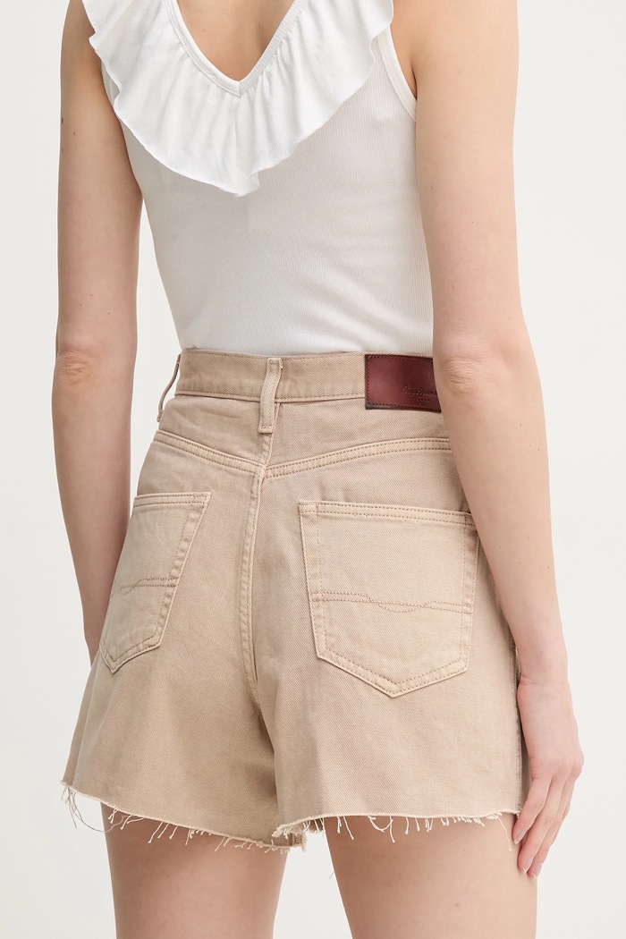 Odjeća Traper kratke hlače Pepe Jeans A-LINE SHORT UHW RACHEL PL801112YH9 bež