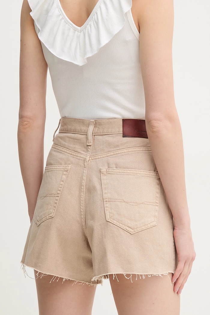 Odjeća Traper kratke hlače Pepe Jeans A-LINE SHORT UHW RACHEL PL801112YH9 bež
