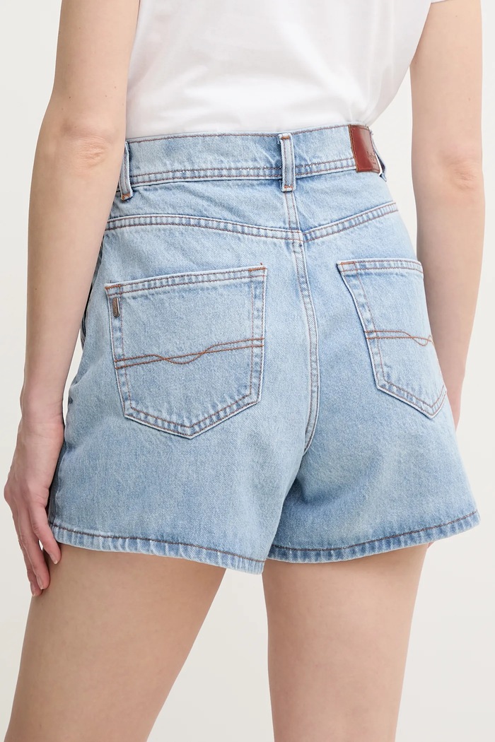 Suknja-hlače od trapera Pepe Jeans REGULAR SKORT HW PL801187NC9 plava SS25