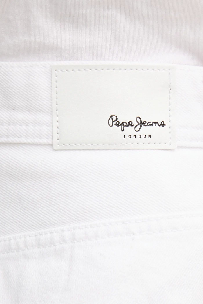 Pepe Jeans spódnicospodnie jeansowe REGULAR SKORT HW biały PL801187TC0