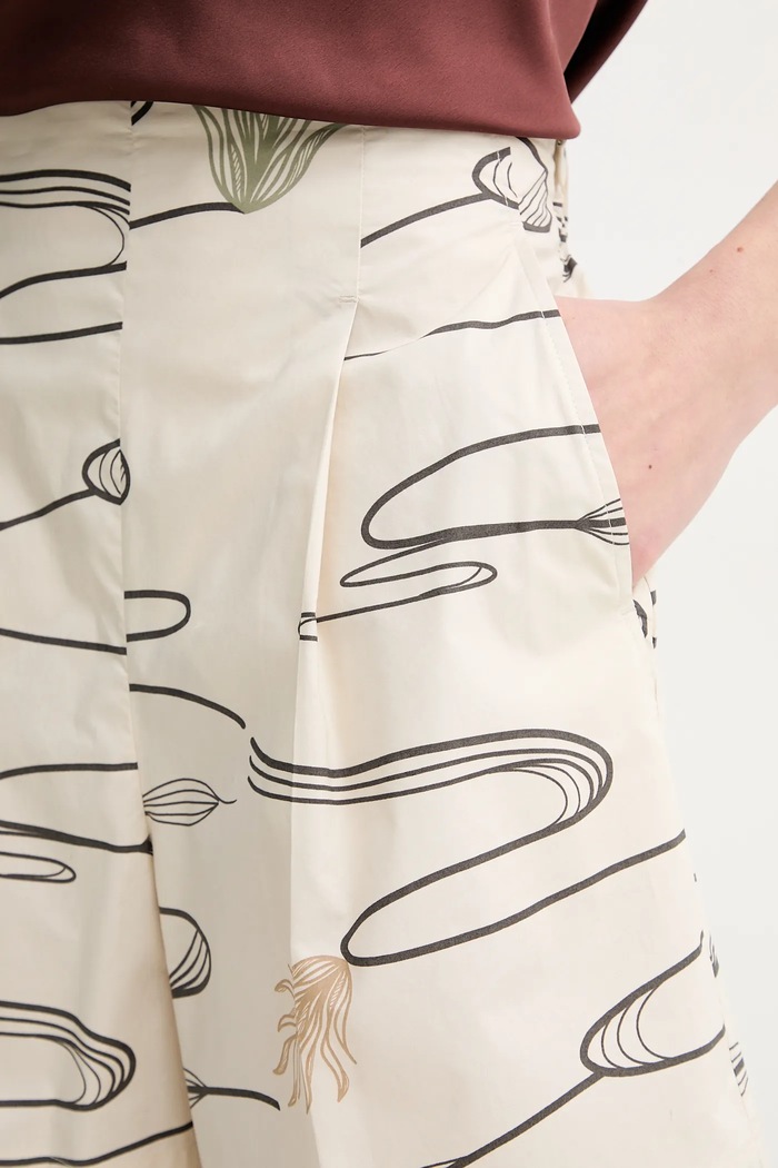 MM by Max Mara szorty bawełniane beżowy 2516141018600