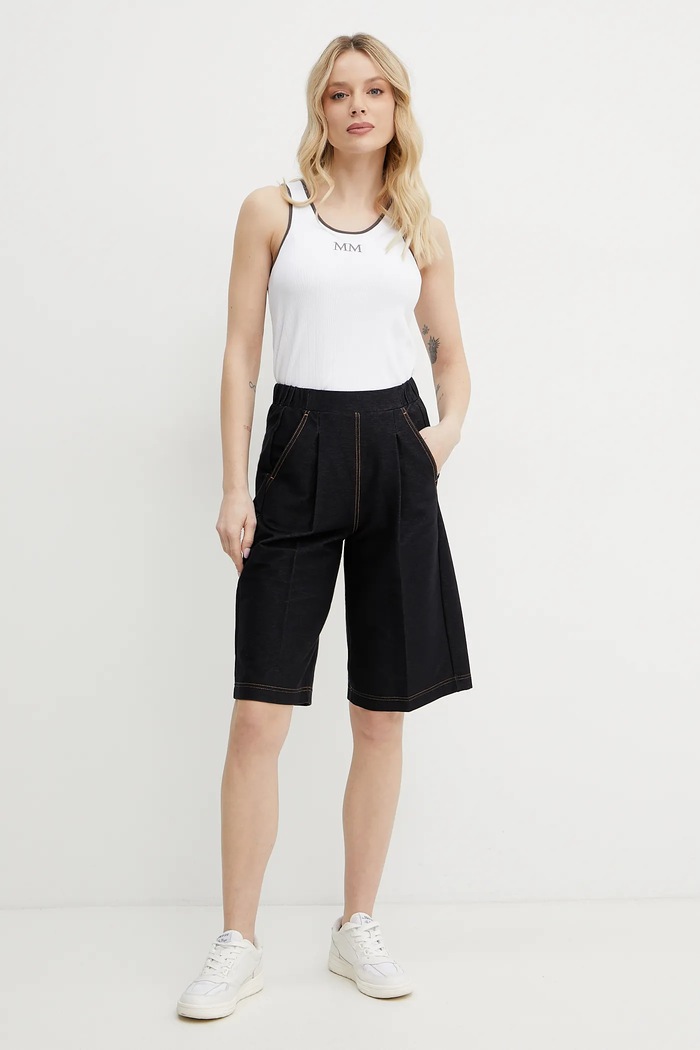 MM by Max Mara szorty 2516781027600 granatowy SS25