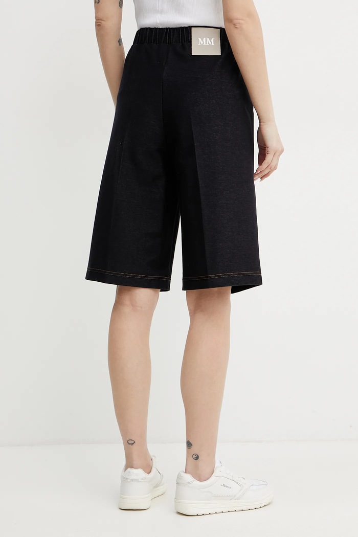 Odzież MM by Max Mara szorty 2516781027600 granatowy
