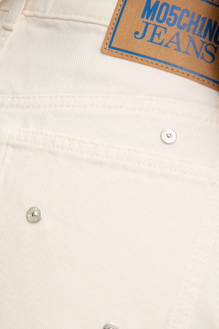 Moschino Jeans pantaloncini di jeans beige 0347.3718