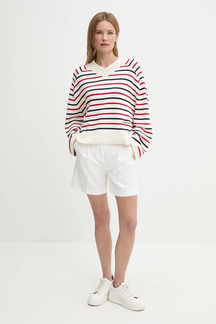 United Colors of Benetton szorty 40FAD901U biały SS25