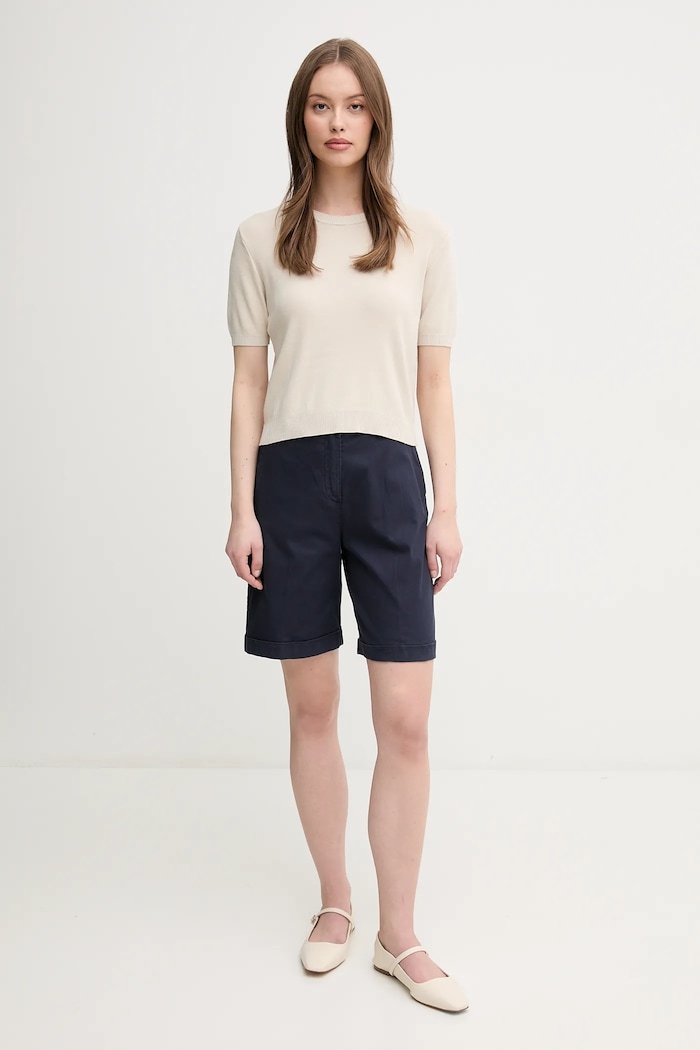 United Colors of Benetton bermudy dámske 4CDRD901W tmavomodrá SS26