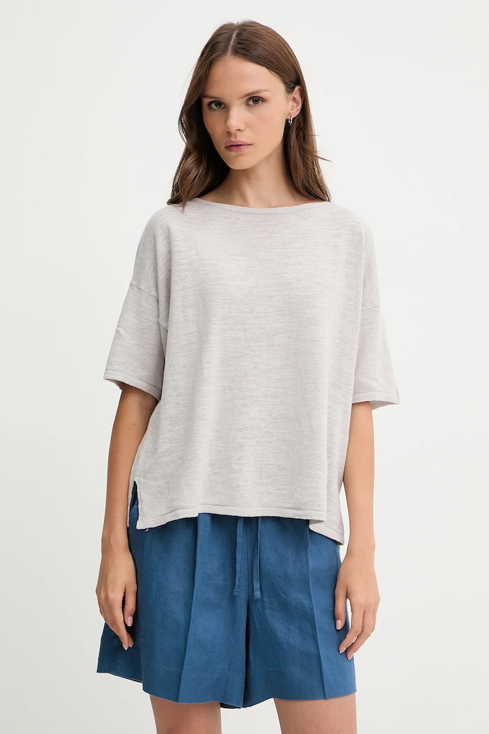 Lanene kratke hlače United Colors of Benetton 4AGHD901T plava SS25