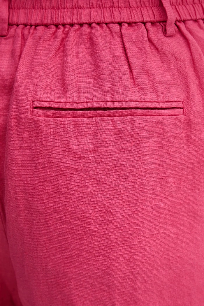 United Colors of Benetton σορτς Γυναικεία λινά ροζ 4AGHD901V