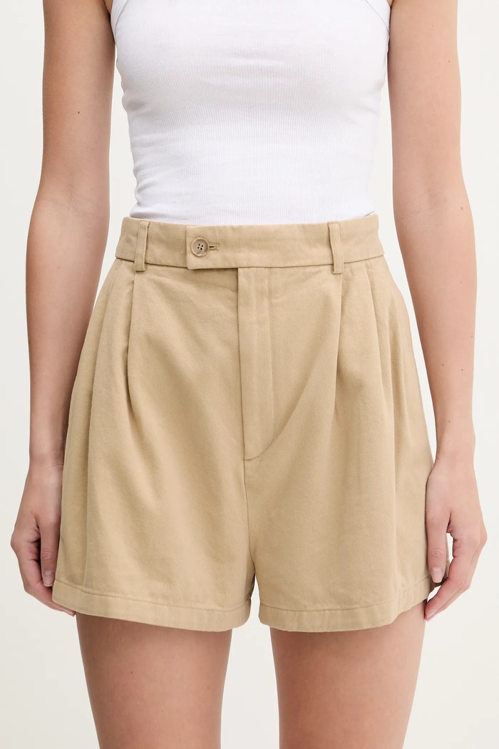 Filippa K szorty bawełniane bawełna beżowy 31368.FK