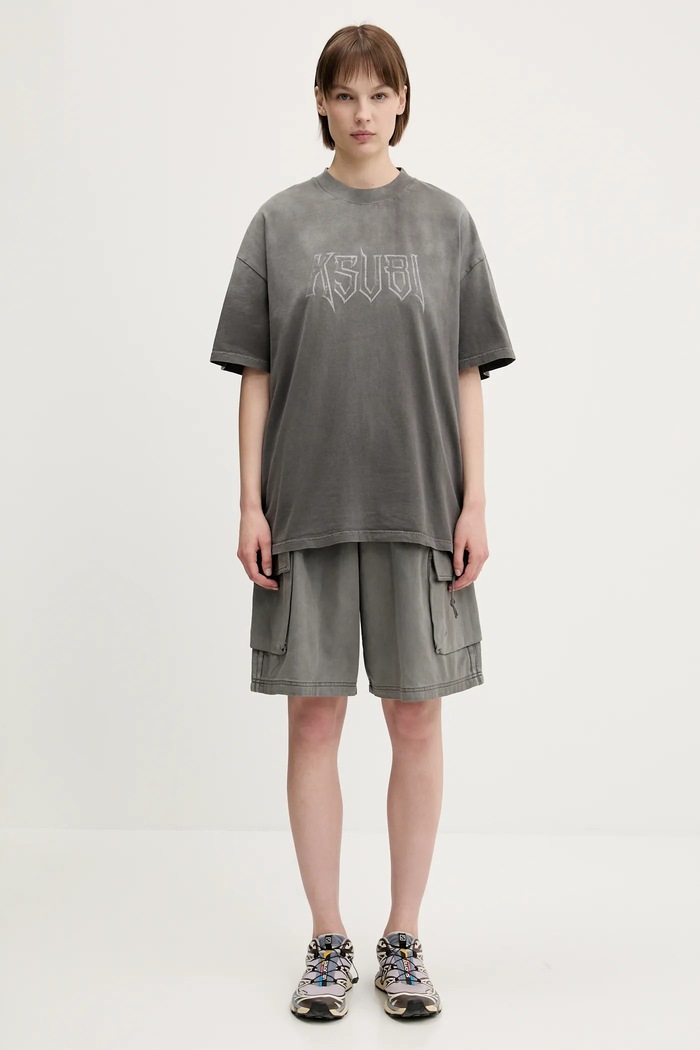 Rifľové krátke nohavice adidas Originals Cargo Jorts JD0139 sivá