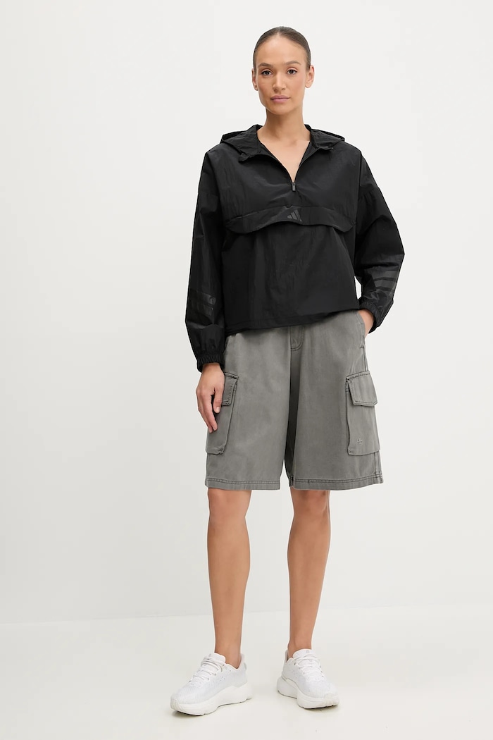 adidas Originals szorty jeansowe Cargo Jorts JD0139 szary SS25
