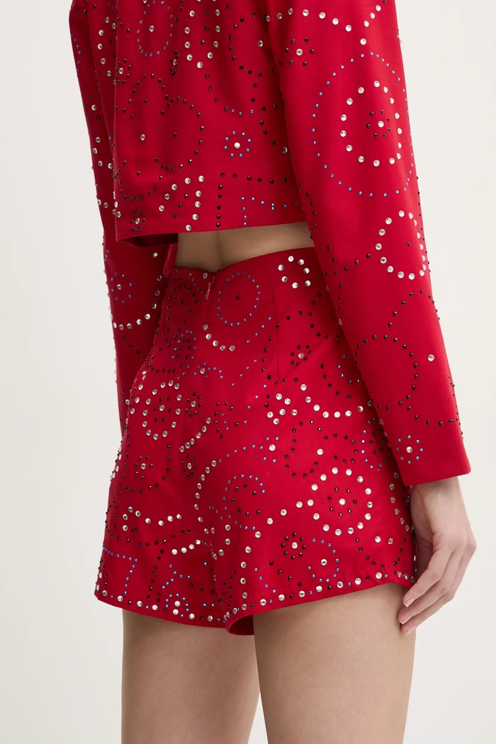 Îmbrăcăminte Never Fully Dressed pantaloni scurti Gem NFDTR423 rosu