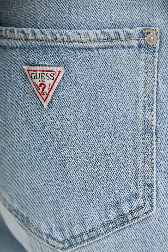 Дънков къс панталон Guess син W5GD1A.D4K30