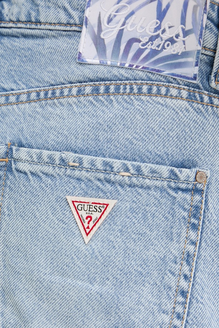 Guess szorty jeansowe niebieski W5GD74.D5B96