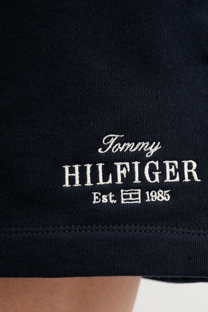 Pamučne kratke hlače Tommy Hilfiger WW0WW45518 mornarsko plava