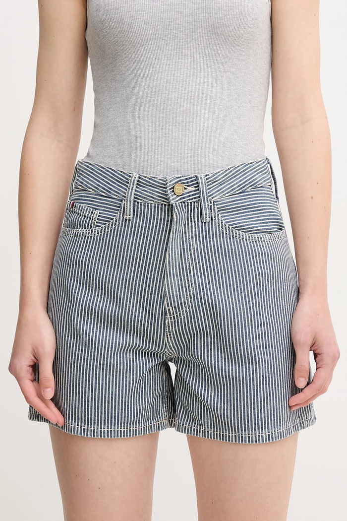 Bavlnené šortky Tommy Hilfiger bavlna tmavomodrá WW0WW45925