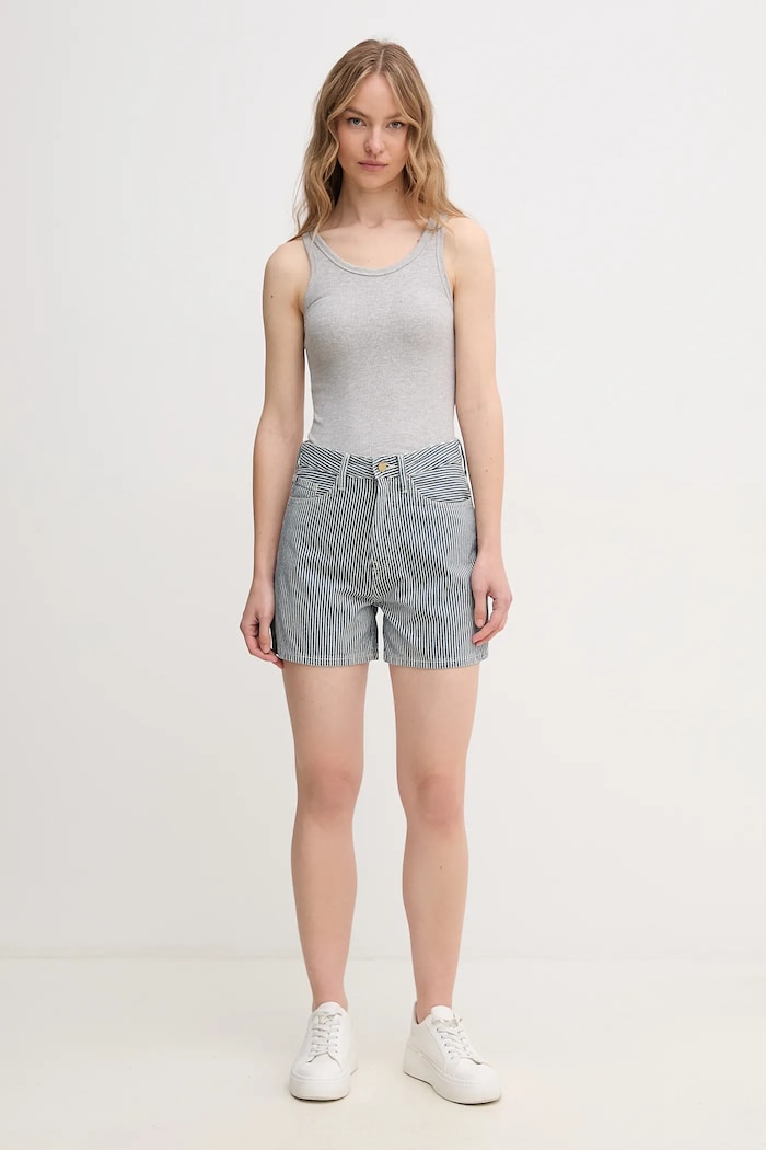 Bavlnené šortky Tommy Hilfiger WW0WW45925 tmavomodrá SS25