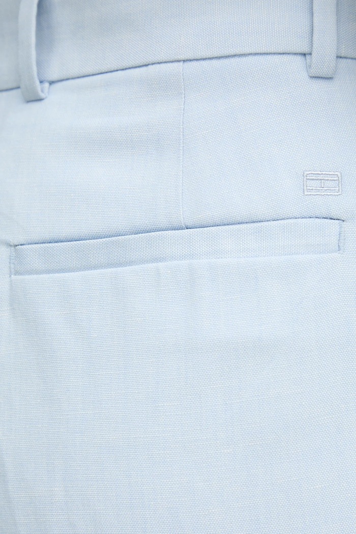 Kratke hlače s dodatkom lana Tommy Hilfiger plava WW0WW44767