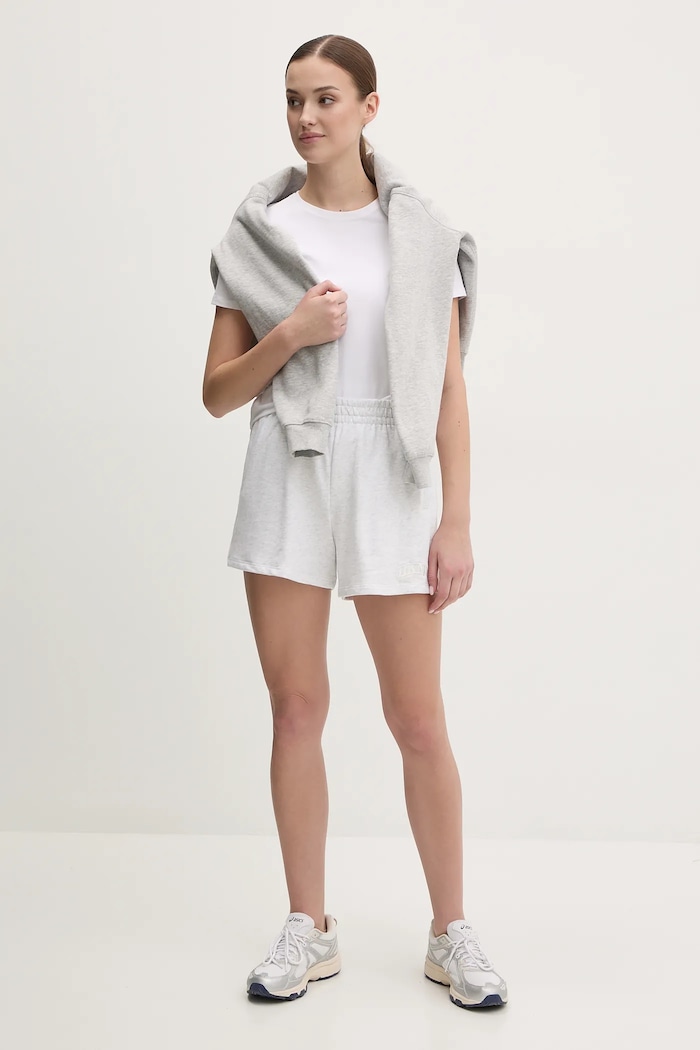 Bavlnené šortky Dkny DP5S5252 sivá SS25