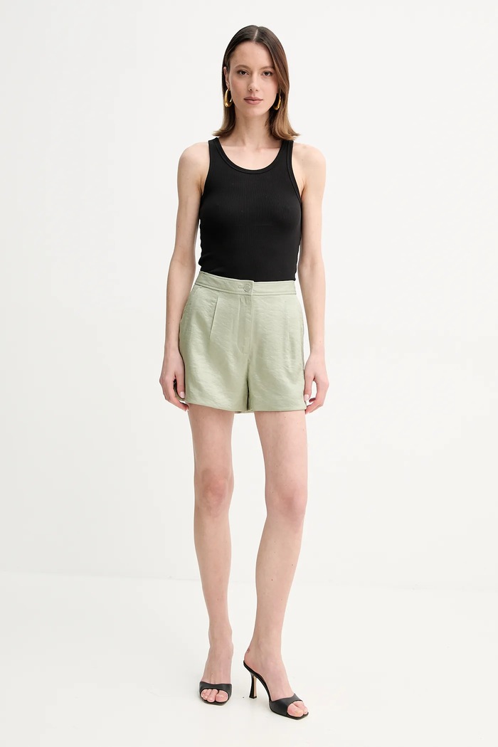 Kratke hlače Guess CAMILLE W5GD68.WH5F0 zelena SS25