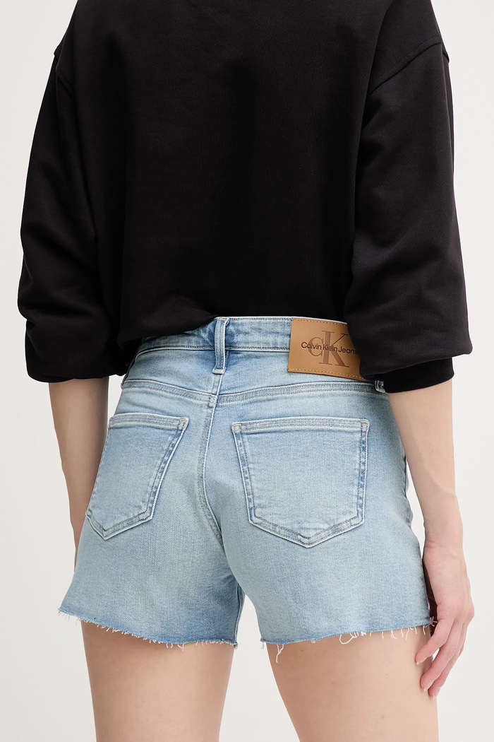 Oblečenie Rifľové krátke nohavice Calvin Klein Jeans J20J225158 modrá