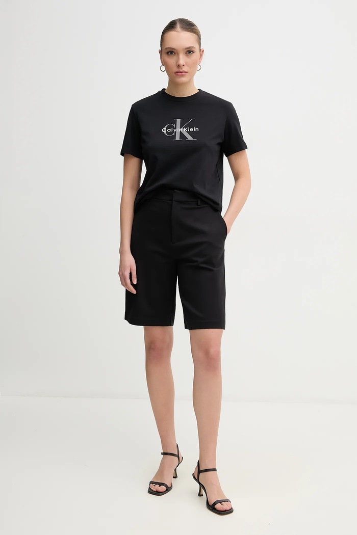 Šortky Calvin Klein Jeans J20J225222 čierna SS25