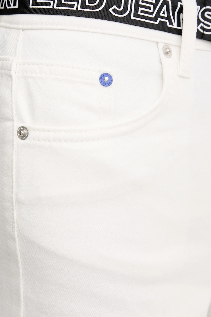 Džínové šortky Karl Lagerfeld Jeans bílá A2W10039