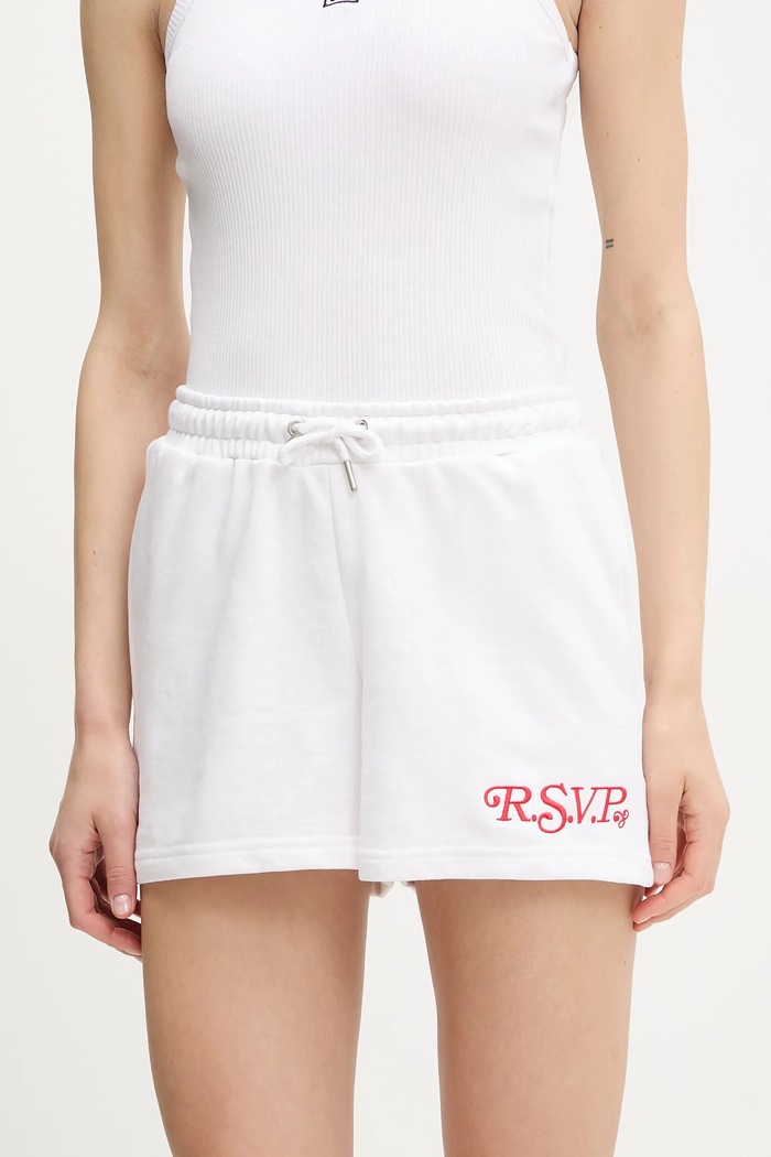 Къс панталон Fila Louches трикотаж бял FAW1032
