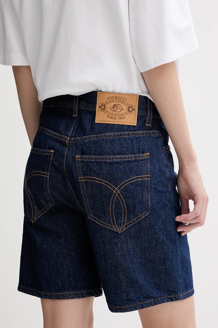 Ruházat Fiorucci farmer rövidnadrág Deep Blue Denim Shorts W02SMDSH316DN01DN11 sötétkék