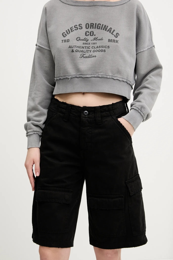 Bavlnené šortky Guess Originals bavlna čierna M5GD53.WGCVA