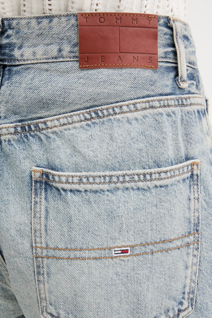 Rifľové krátke nohavice Tommy Jeans modrá DW0DW20086
