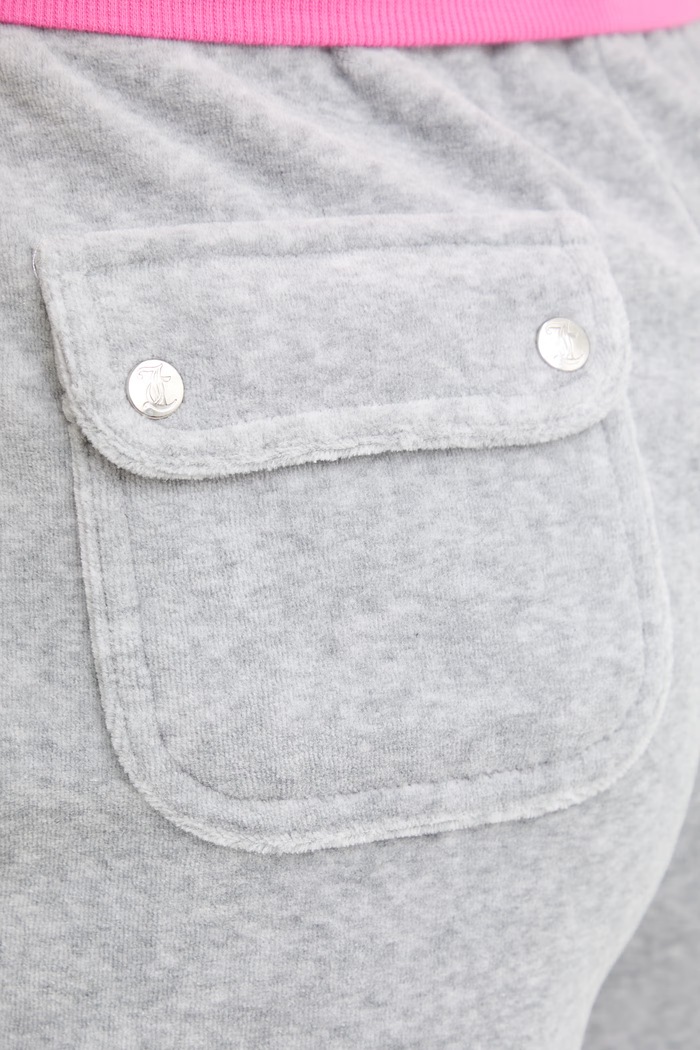 Juicy Couture σορτς επίσημα γυναικεία EVE γκρί JCBHS224801