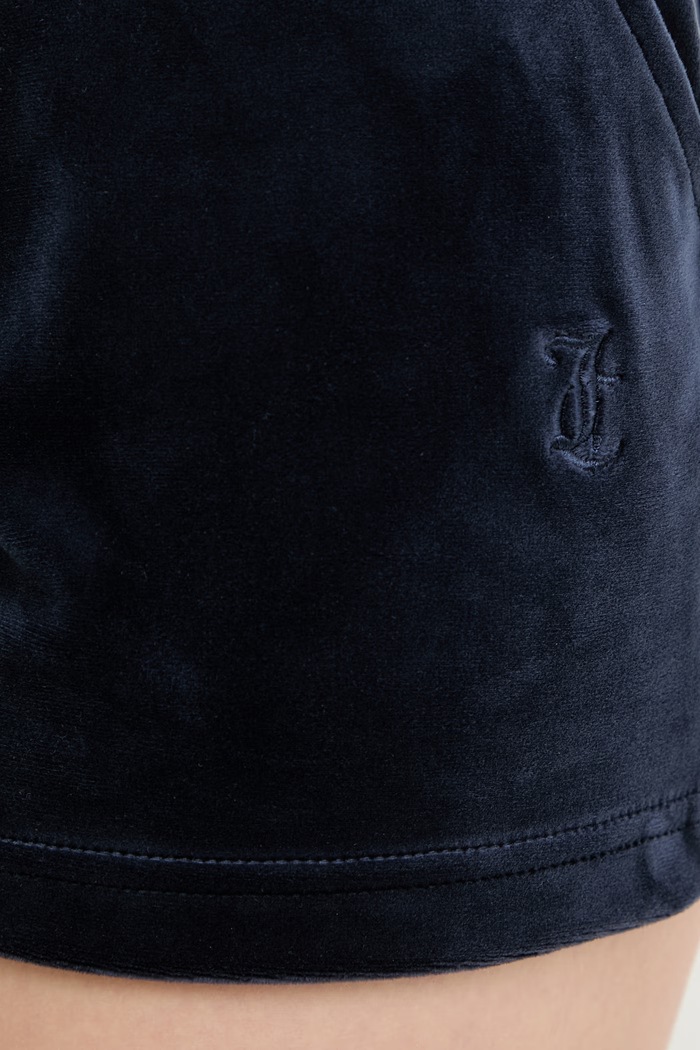 Juicy Couture σορτς επίσημα γυναικεία EVE σκούρο μπλε JCBHS224801