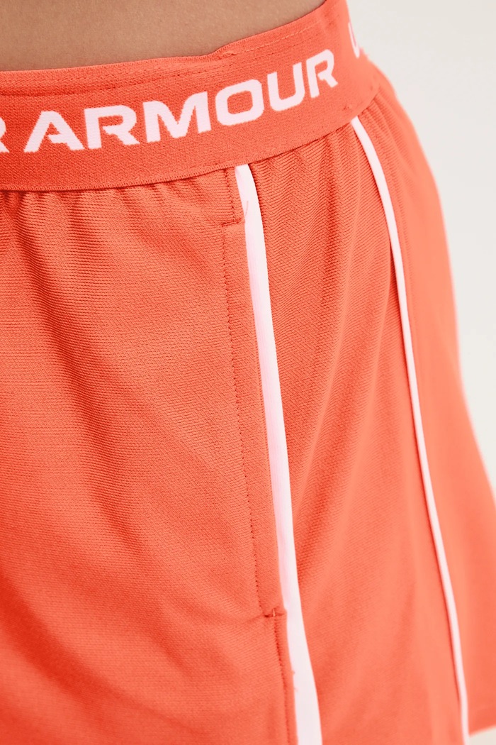 Pantaloni scurți sport femei Tech Play Under Armour 1389882 portocaliu