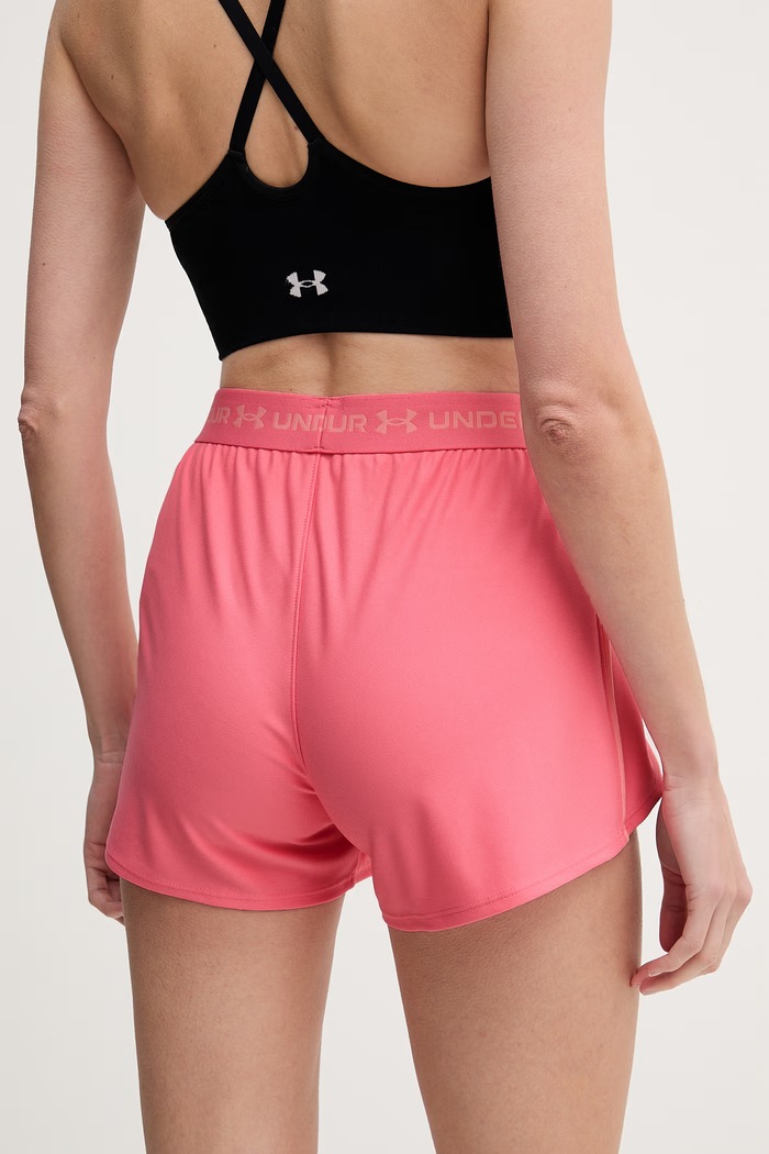 Oblečenie Under Armour športové šortky dámske Tech Play 1389882 ružová