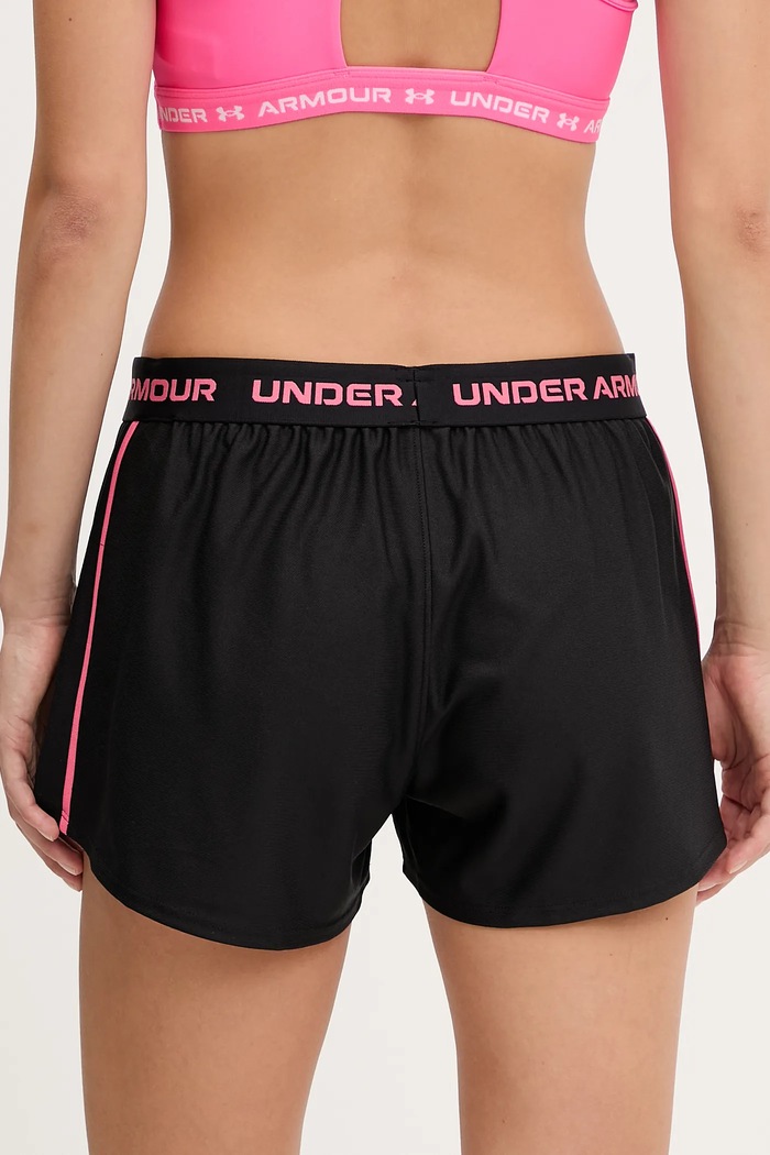 Ρούχα Under Armour σορτς αθλητικά γυναικεία Tech Play 1389882 μαύρο
