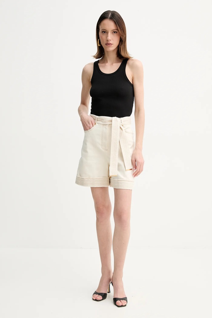 Marciano by Guess Džínové šortky Marciano by Guess NAOMI 5GGD07.7297A béžová SS25
