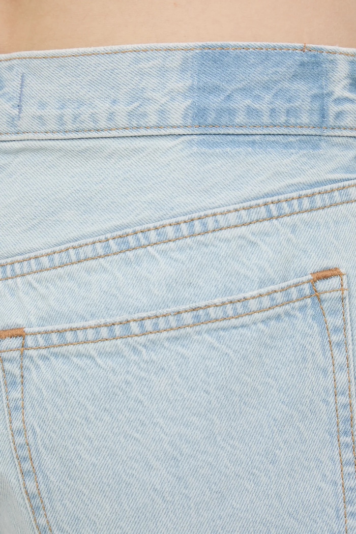 Rifľové krátke nohavice Abercrombie & Fitch modrá KI149.5089.281