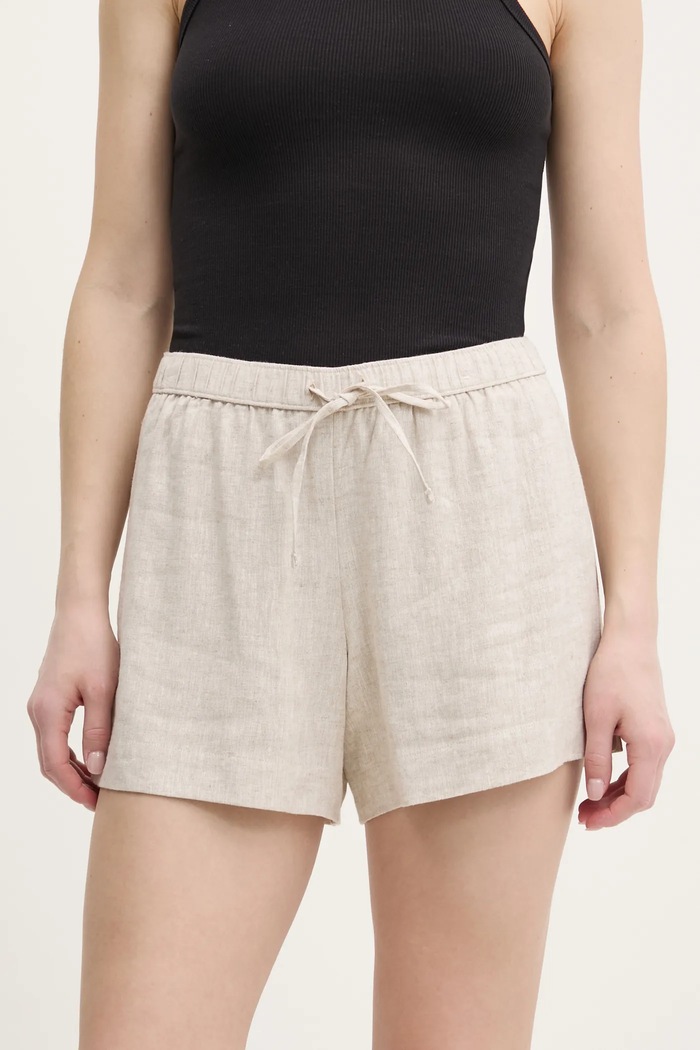 Abercrombie & Fitch pantaloni scurti din in in bej KI149.5190.410
