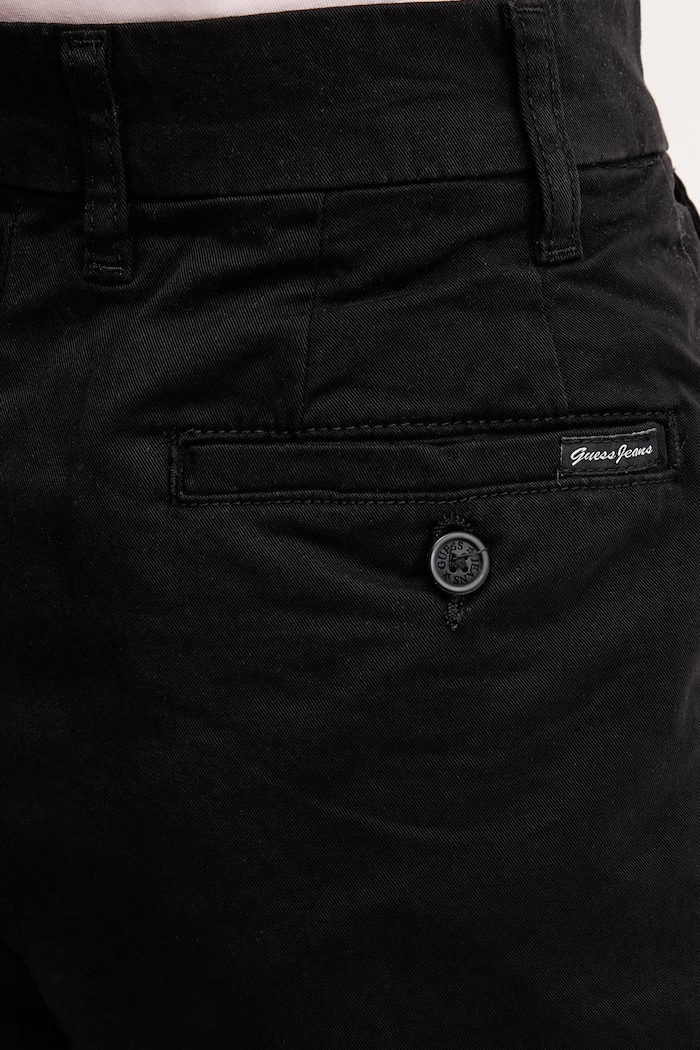 Σορτς Guess Jeans μαύρο W5GD1U.WGB51