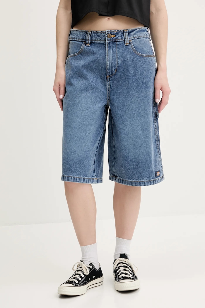 Dickies szorty jeansowe bawełna niebieski DK0A4Z85K211