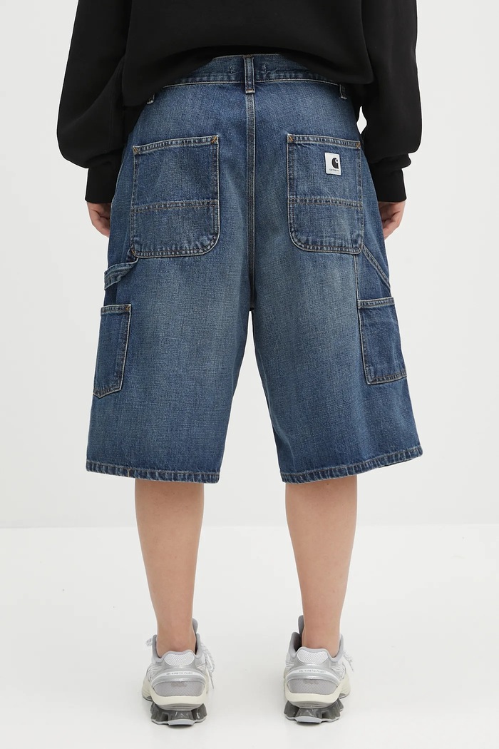 Abbigliamento Carhartt WIP pantaloncini di jeans Brandon Single Knee Short I034875.014L blu