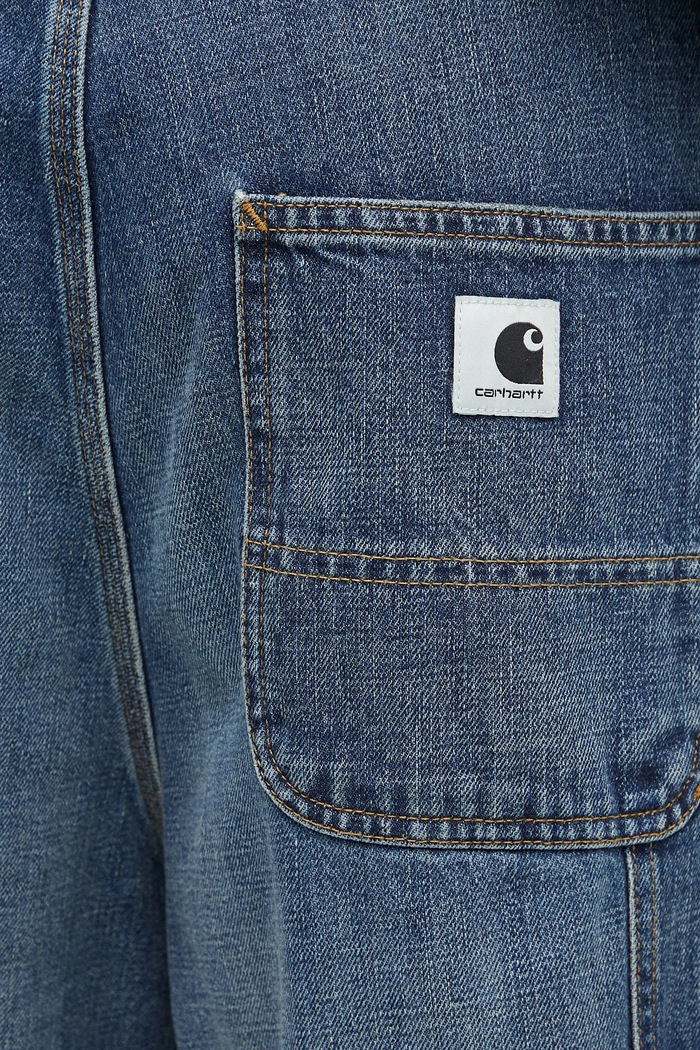 Carhartt WIP pantaloncini di jeans Brandon Single Knee Short blu I034875.014L