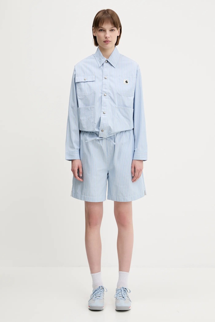 Bavlněné šortky Carhartt WIP Nota Short I034554.2RBXX modrá