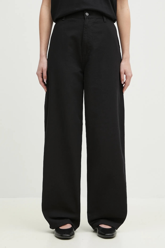 Carhartt WIP cotton trousers Brandon Single Knee Pant cotton black I034880.8902