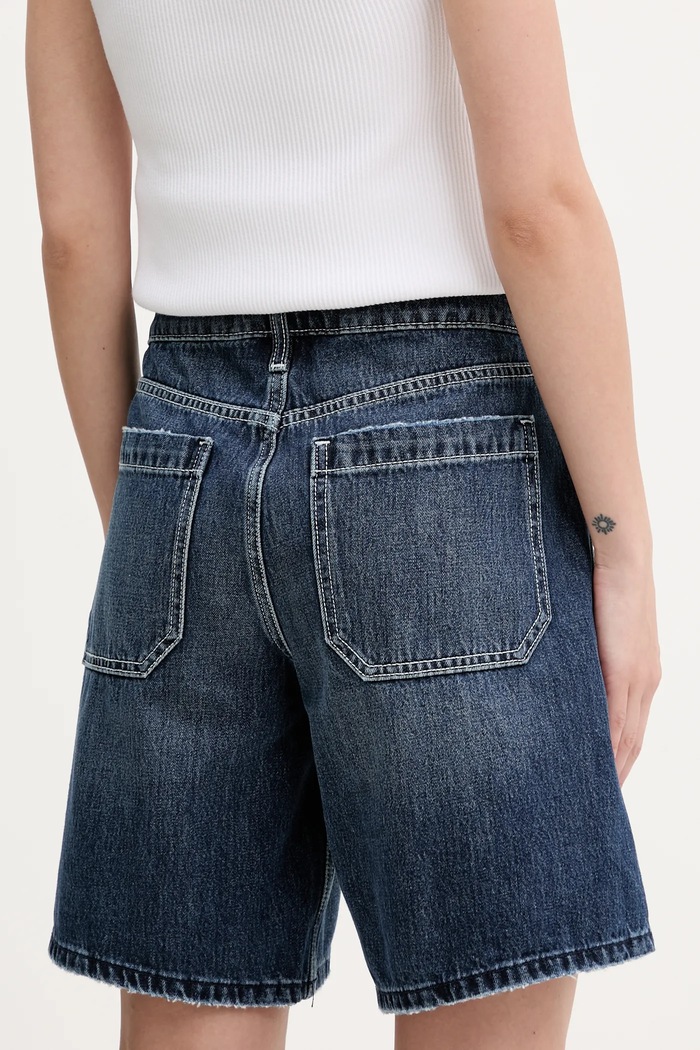 Odzież Hollister Co. szorty jeansowe KI349.5221.278 granatowy
