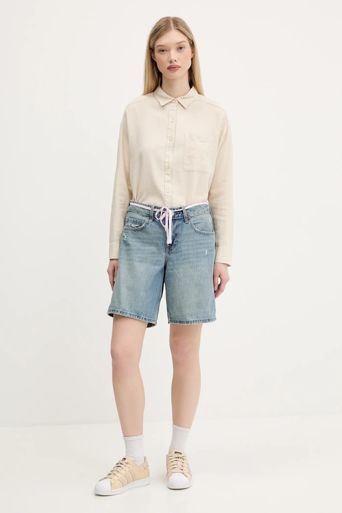 Džínové šortky Hollister Co. KI349.5099.278 modrá SS25