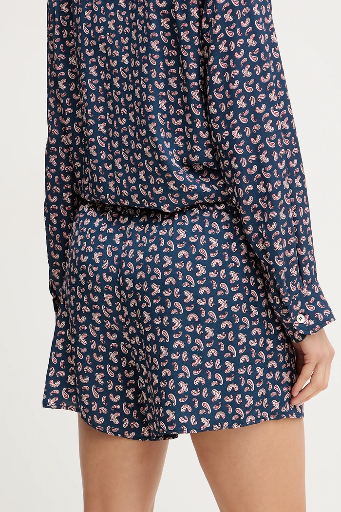 Odzież A.P.C. szorty Short Audrey VIALN.F10208 granatowy