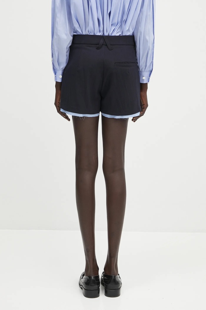Oblečení Šortky z vlněné směsi AMBUSH Layered Suit Short Pants 12115378 námořnická modř